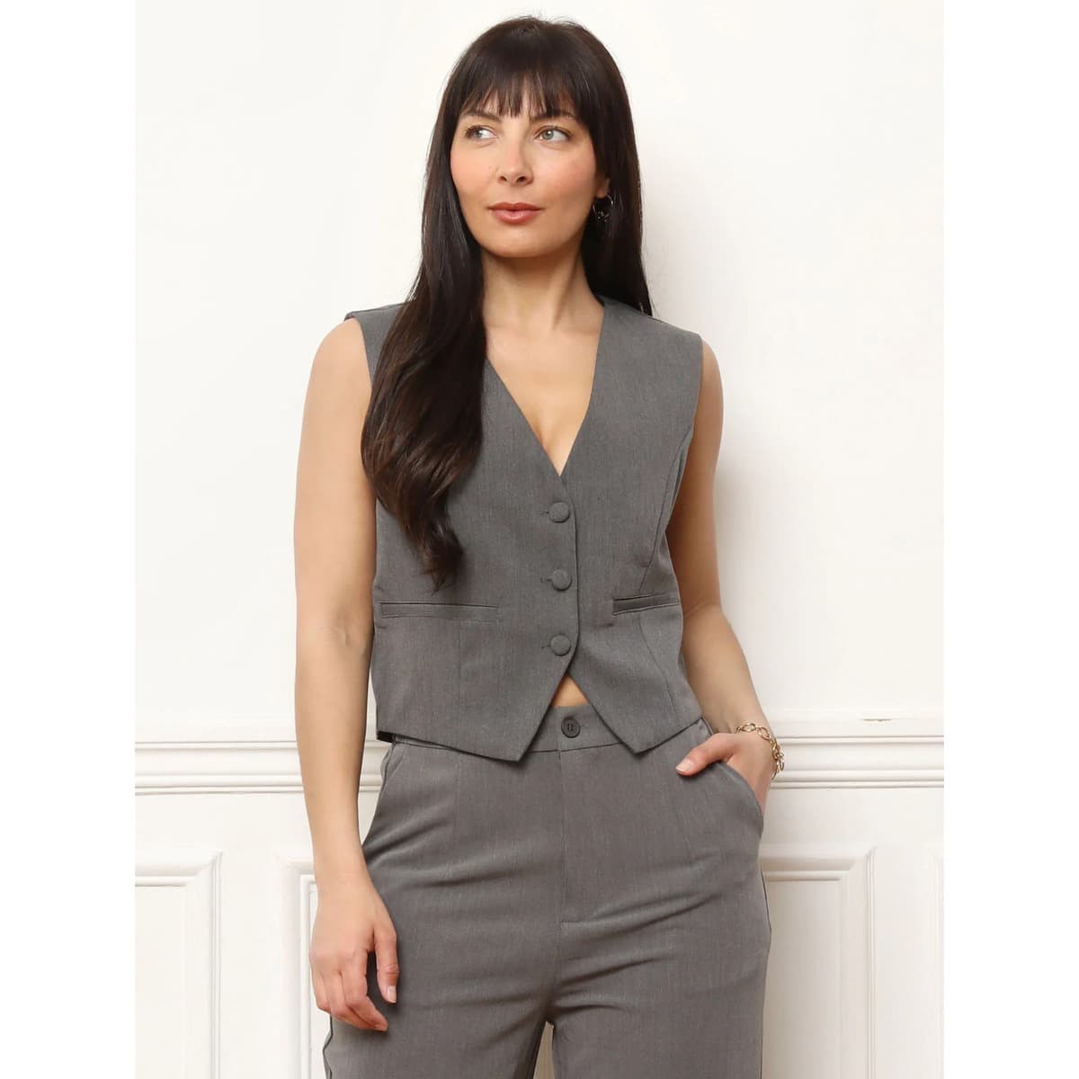 Women's Blazers La Modeuse Gray