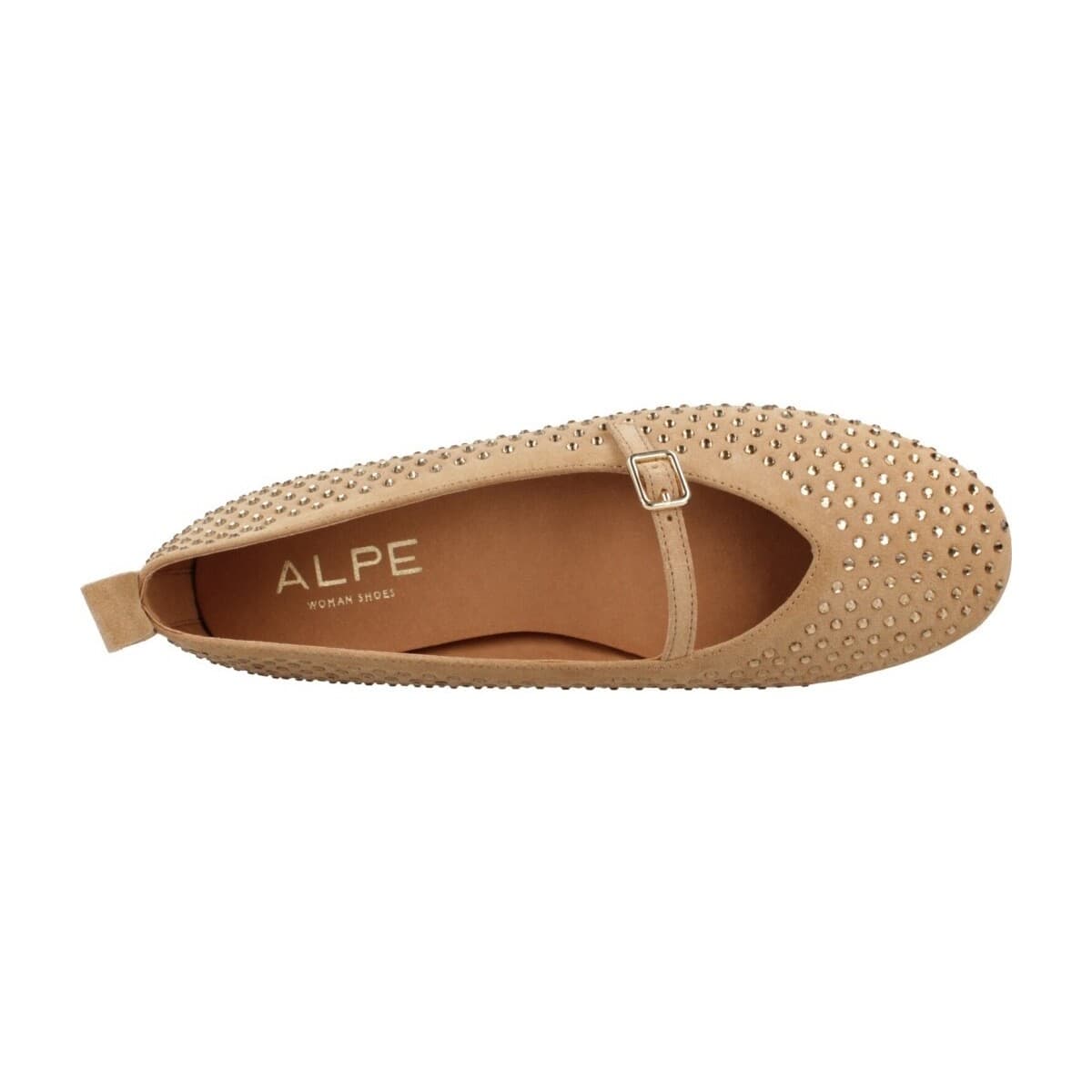 Women's Ballet Flats Alpe Brown