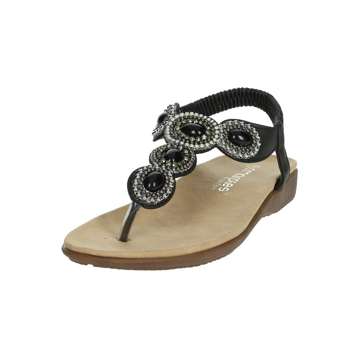 Women's Flip Flops Amarpies Black