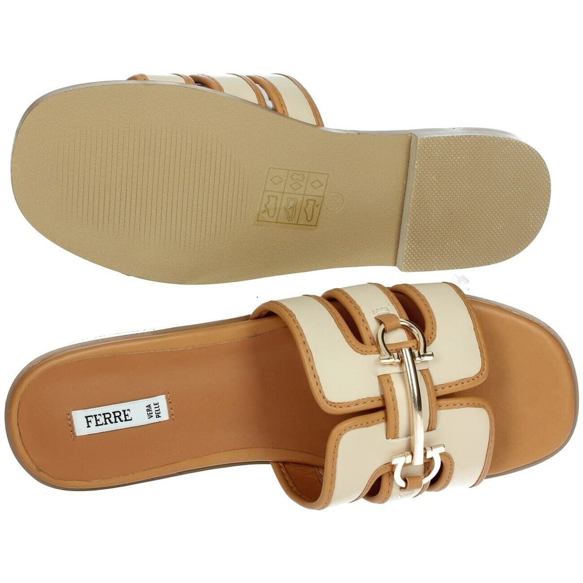 Women's Flip Flops Ferre Beige