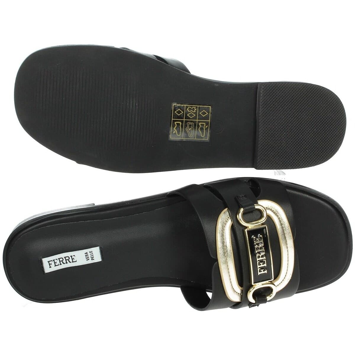 Women's Flip Flops Ferre Black