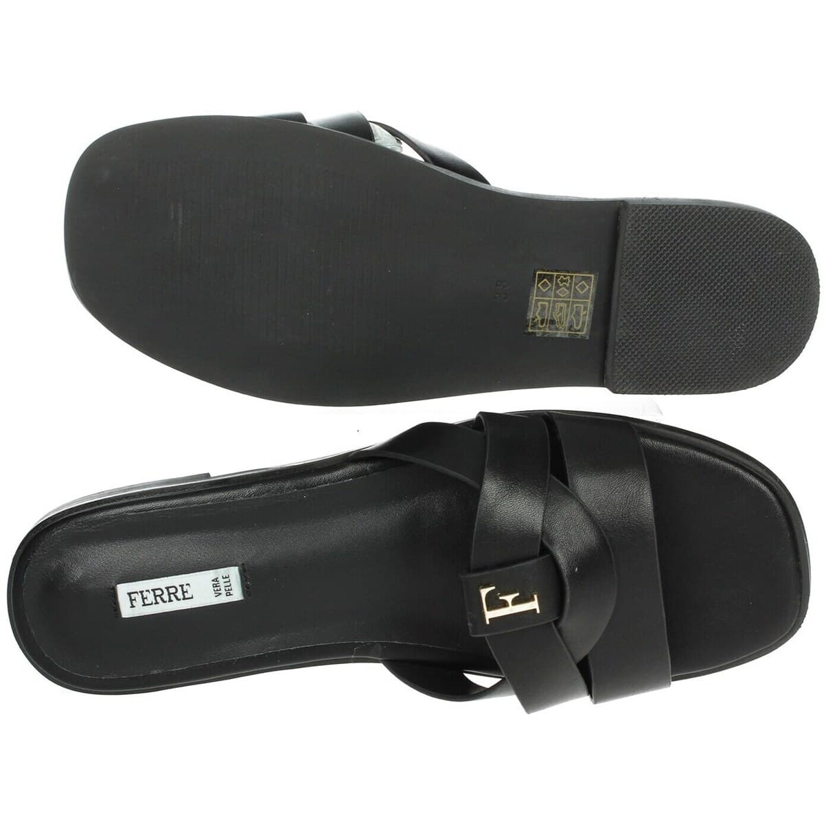 Women's Flip Flops Ferre Black