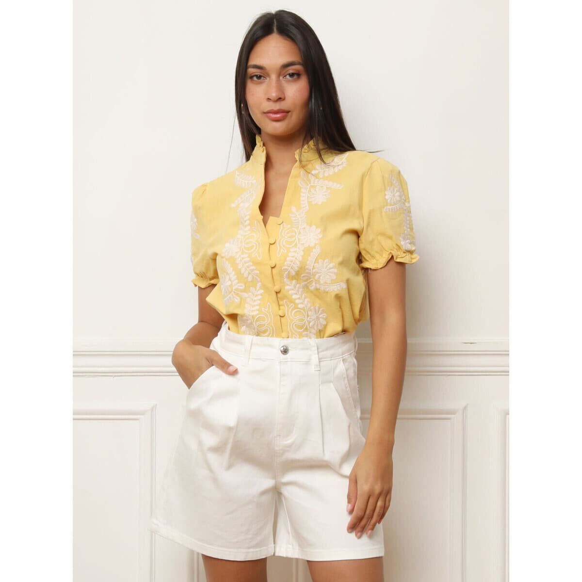 Women's Shirts La Modeuse Yellow