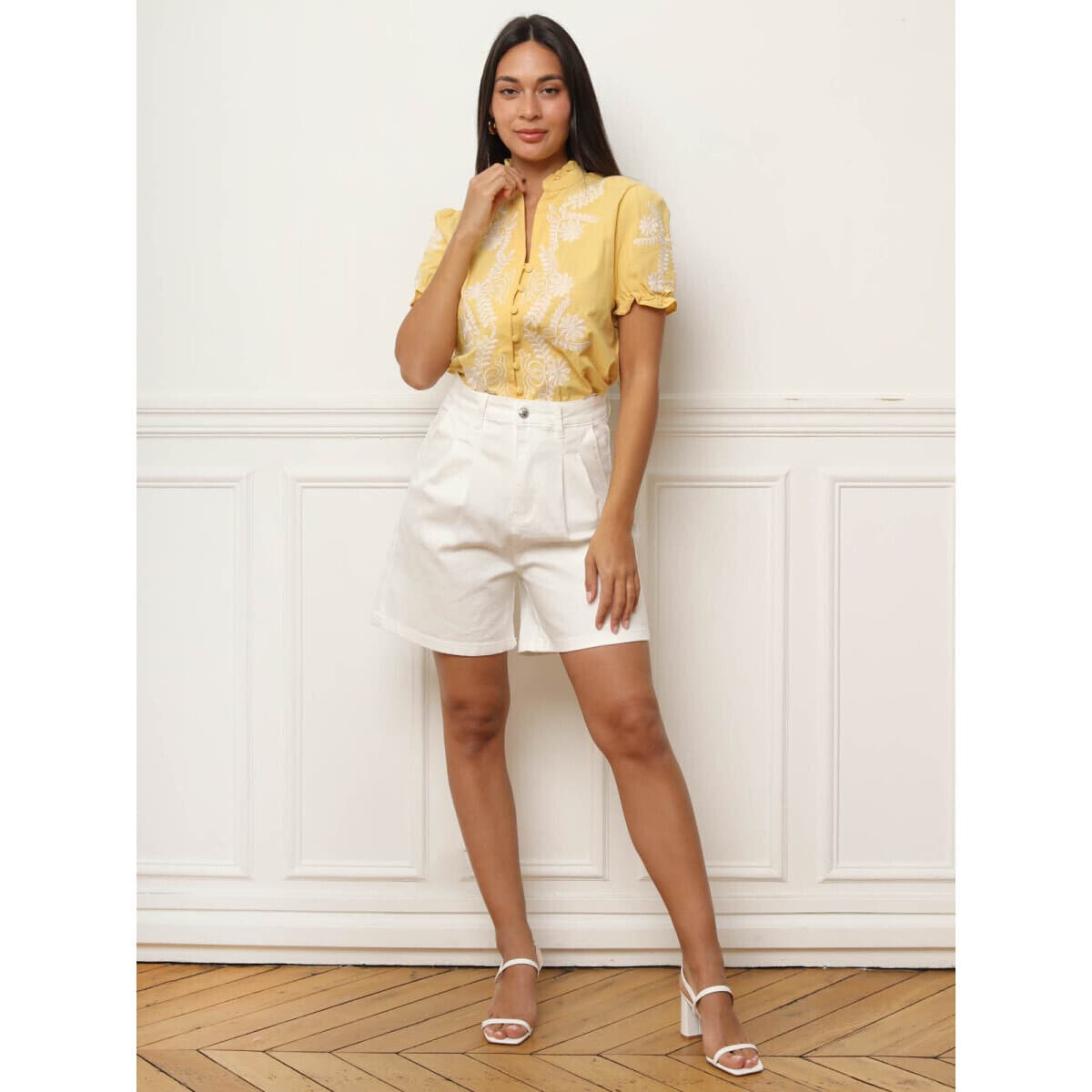 Women's Shirts La Modeuse Yellow