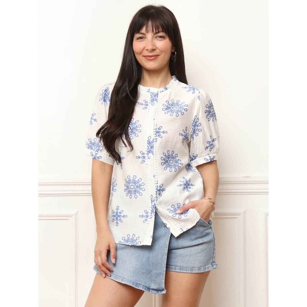 Women's Shirts La Modeuse Blue