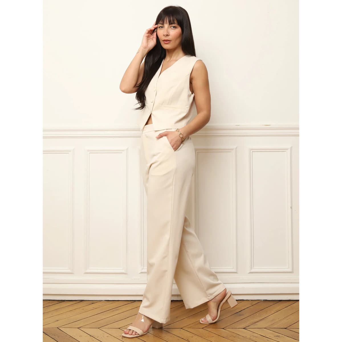 Women's Pants La Modeuse Beige