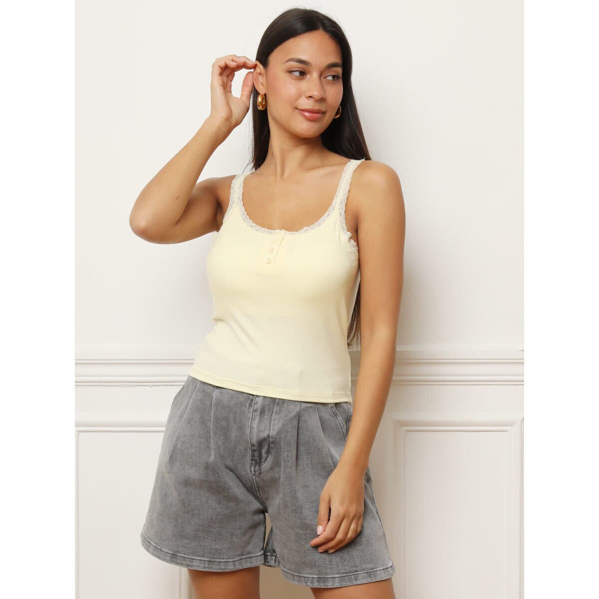 Women's T-Shirts La Modeuse Yellow