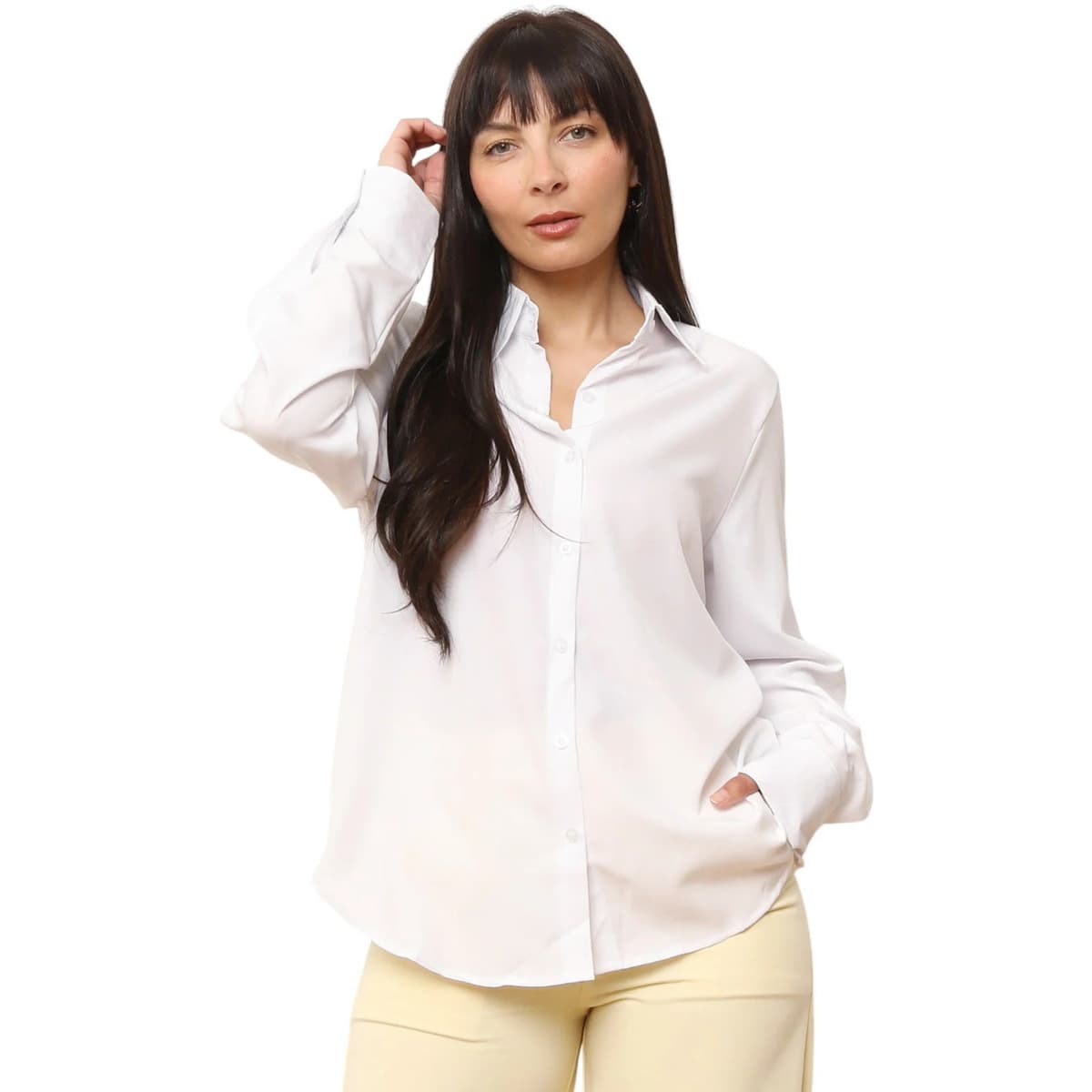 Women's Shirts La Modeuse White