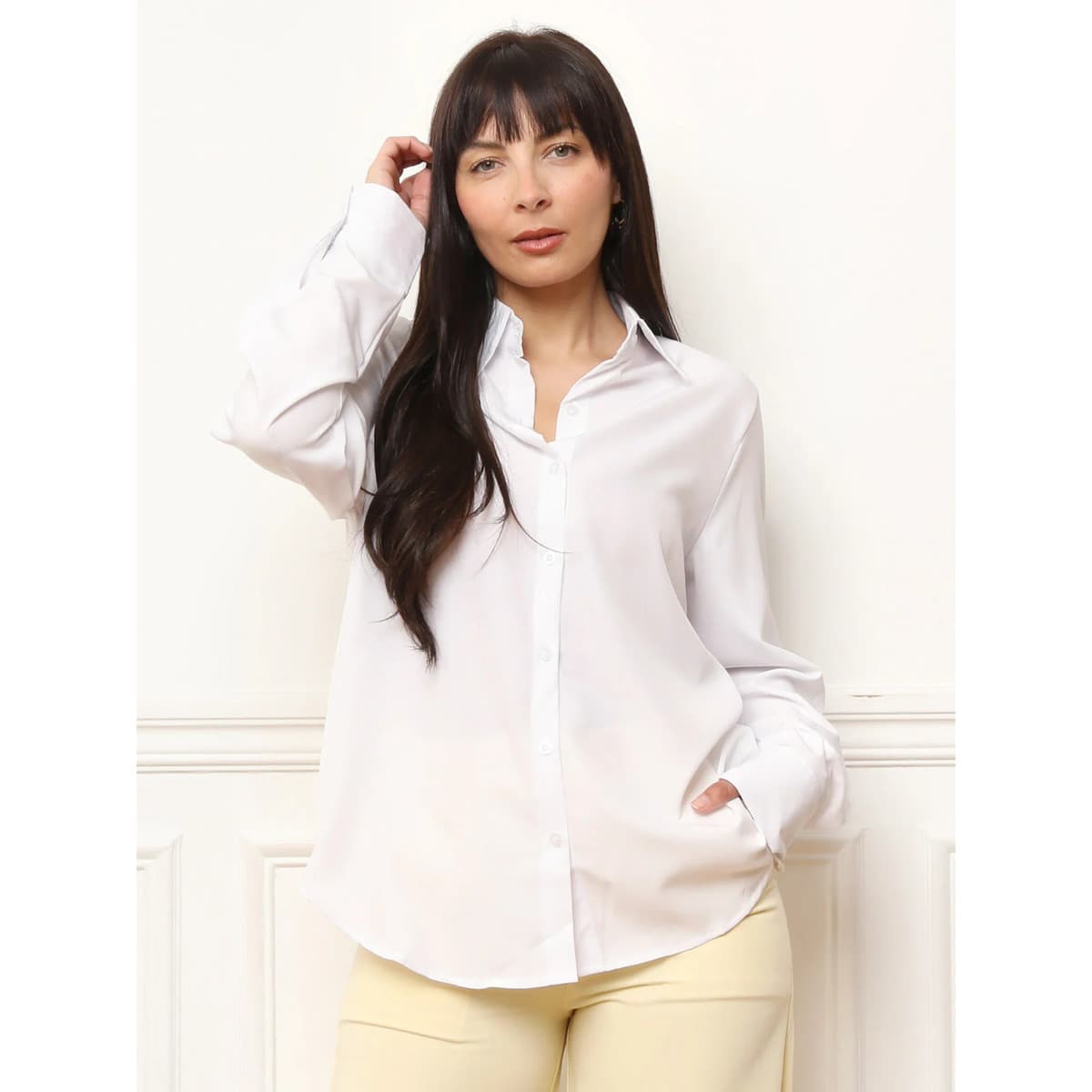 Women's Shirts La Modeuse White