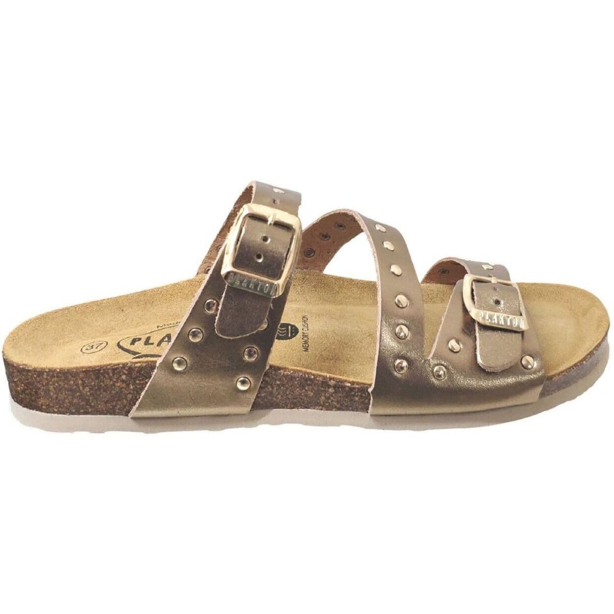 Women's Mules Plakton Gold