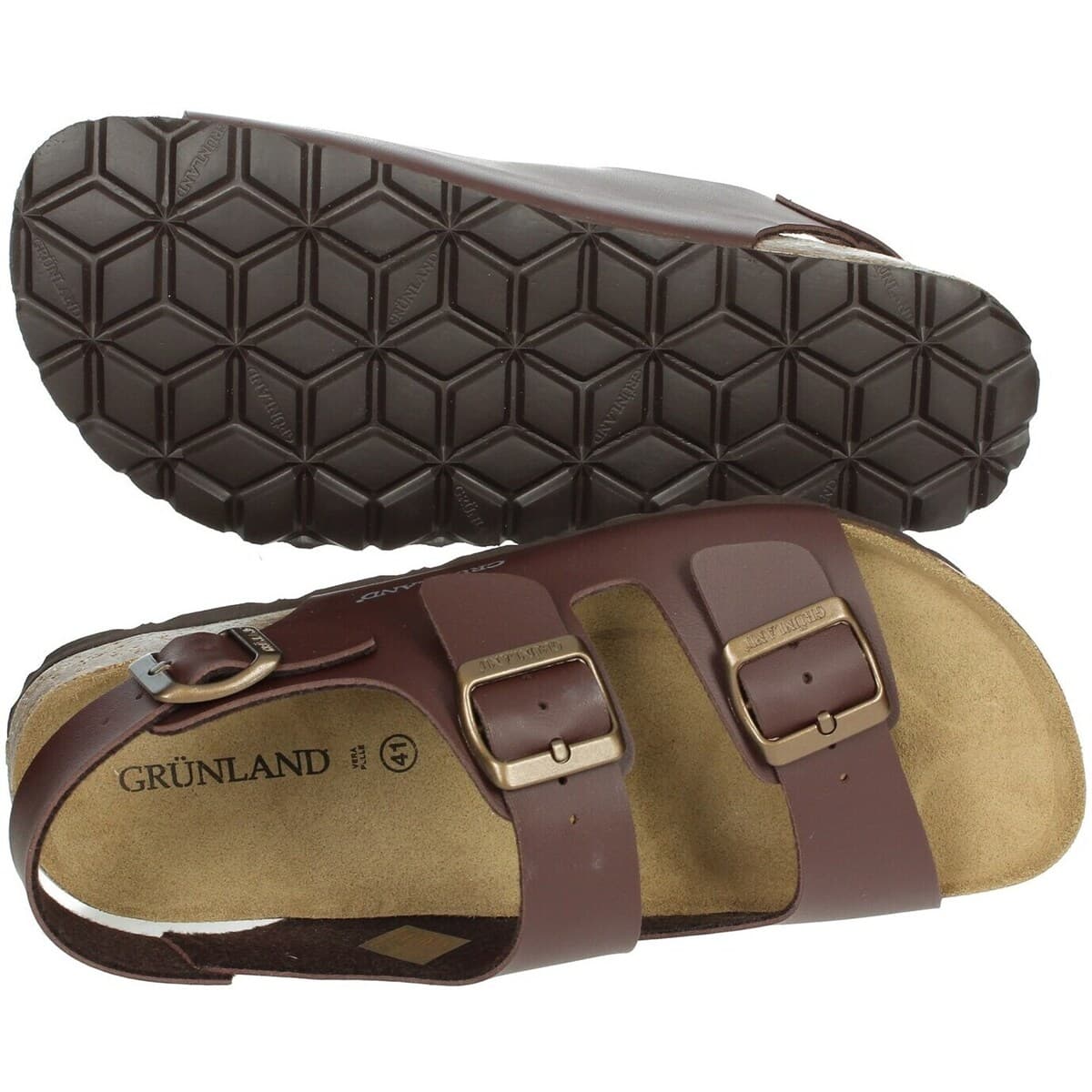 Men's Sandals Grunland Brown