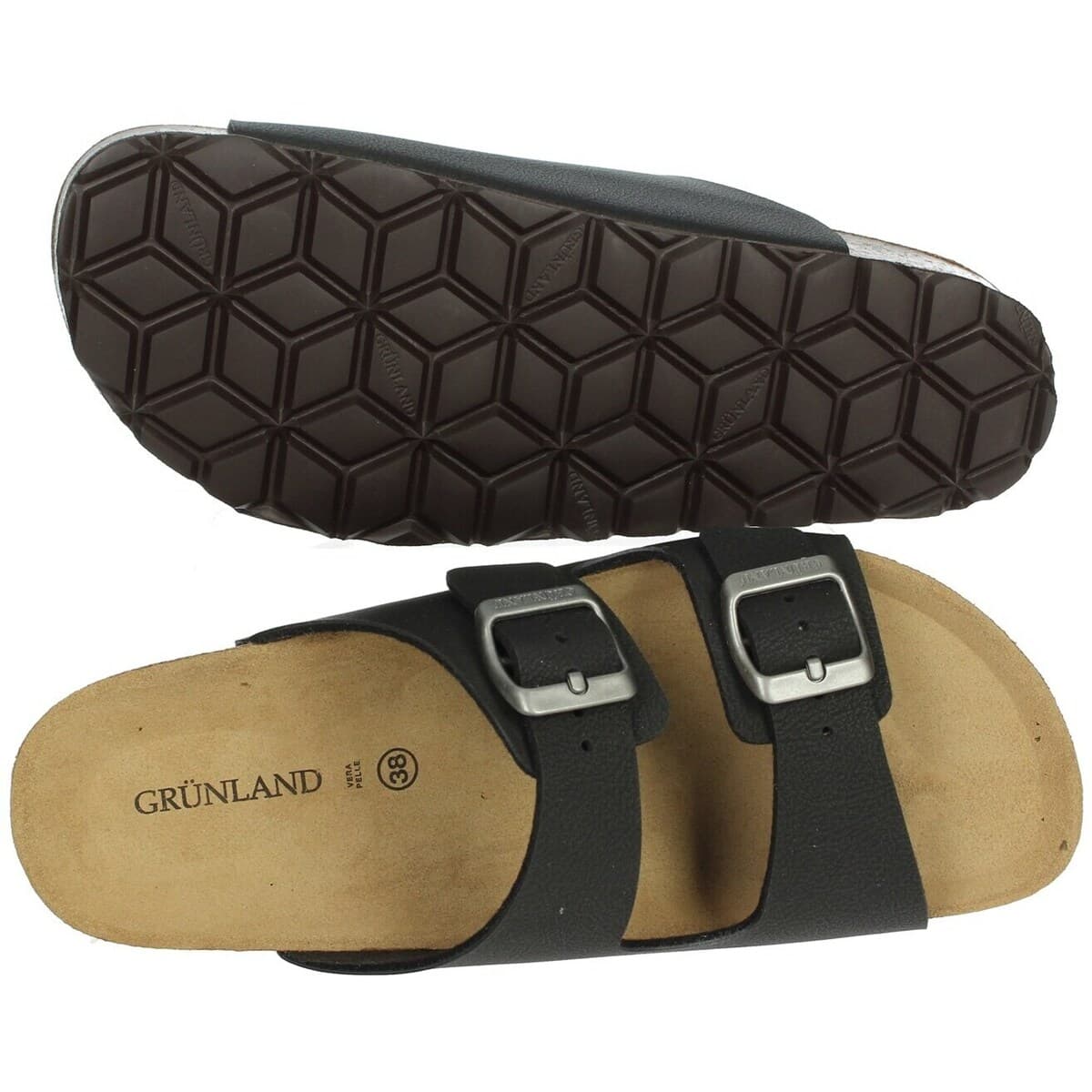 Women's Flip Flops Grunland Black