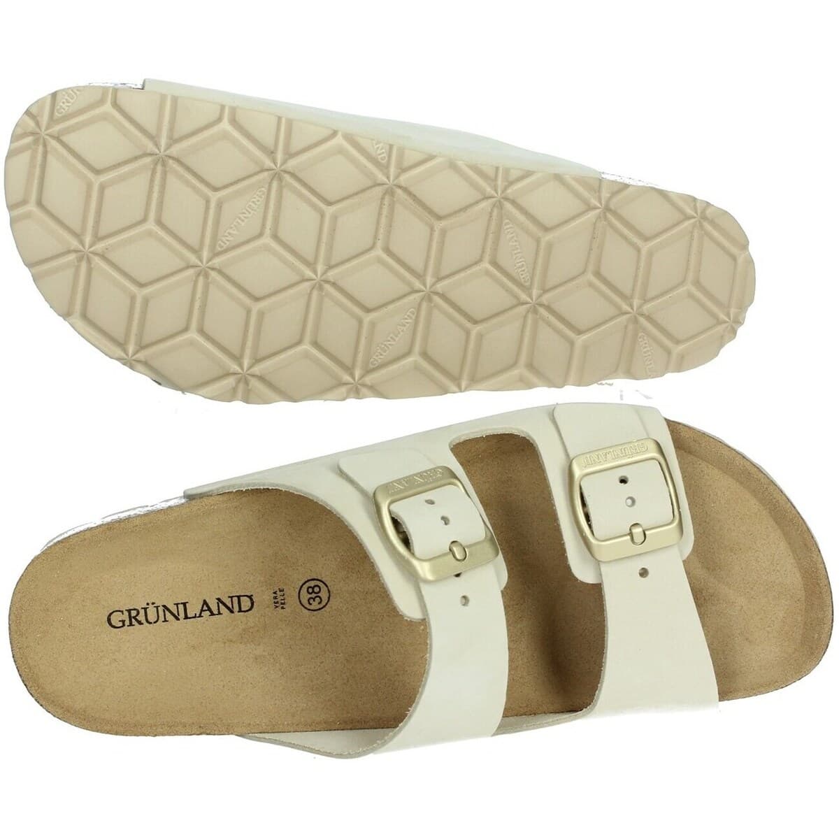 Women's Flip Flops Grunland White