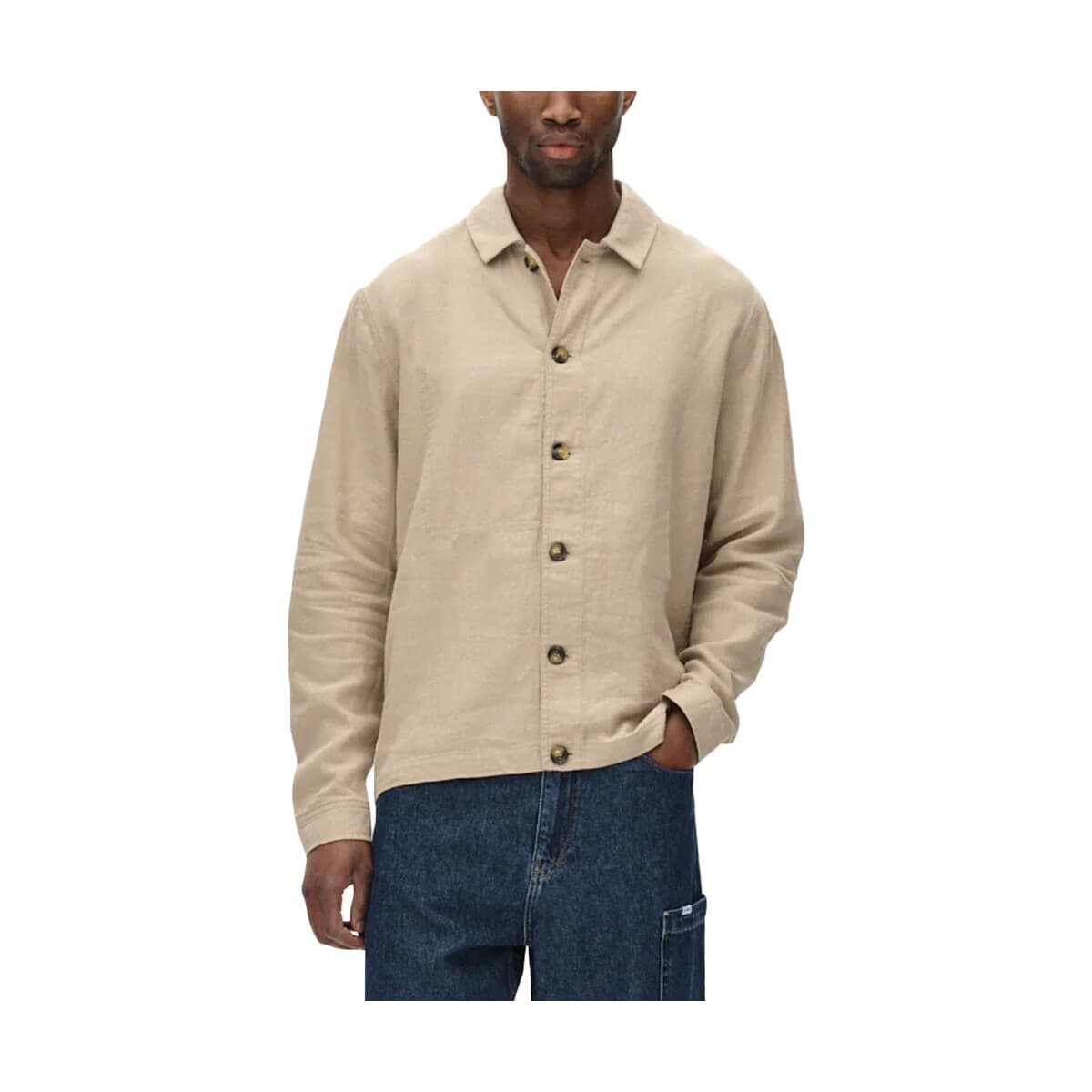 Πουκάμισο με μακριά μανίκια Gabba PETER LINEN LONGSLEEVE SHIRT MEN