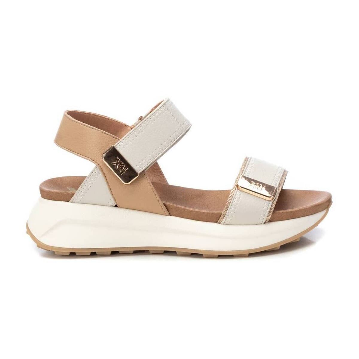 Xti μπεζ αθλητικό σανδάλι 143874