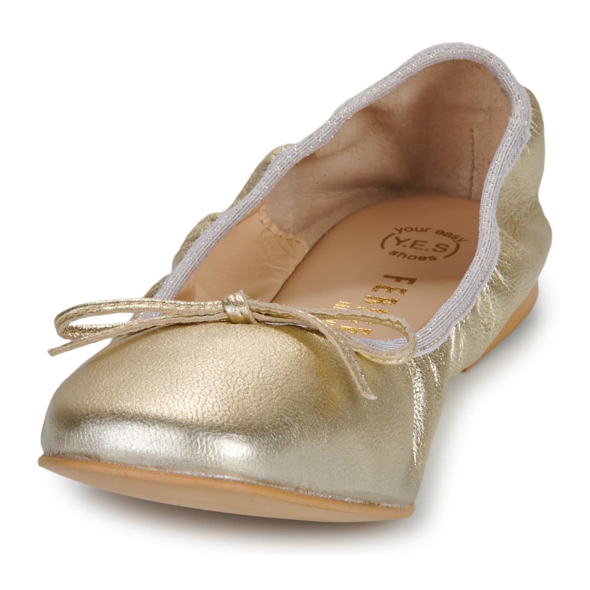 Women's Ballet Flats Fericelli Gold
