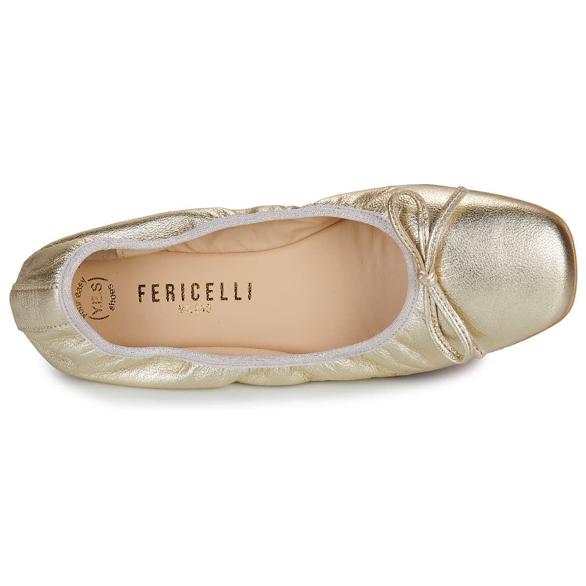 Women's Ballet Flats Fericelli Gold