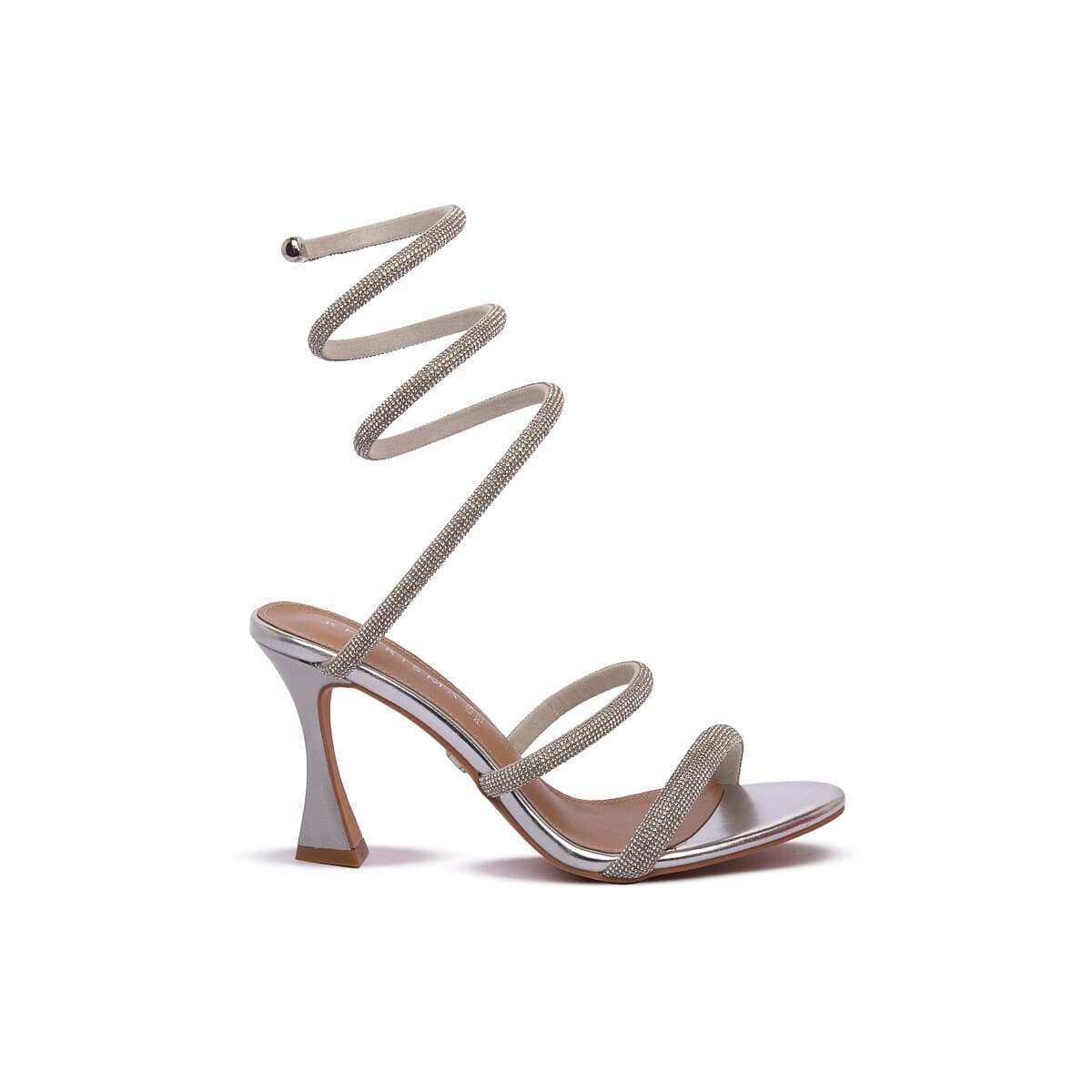 Σανδάλια με τακούνι Kharisma ARGENTO