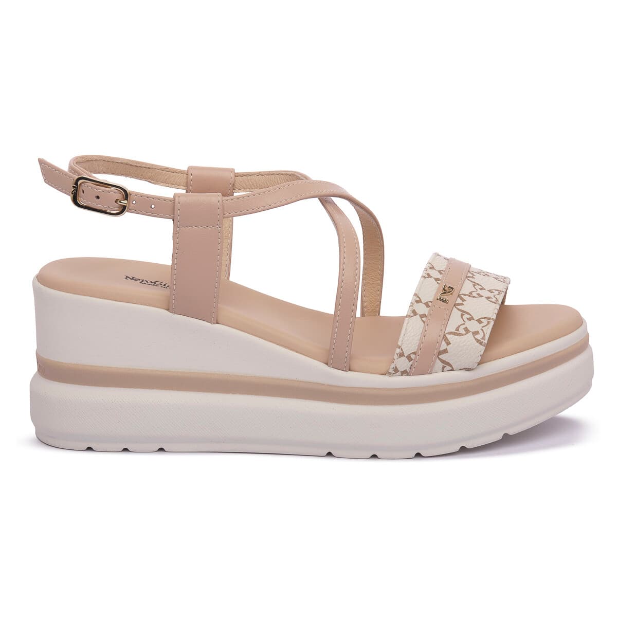 Σανδάλια με πλατφόρμα NeroGiardini NERO GIARDINI 412 BEIGEGIOVE