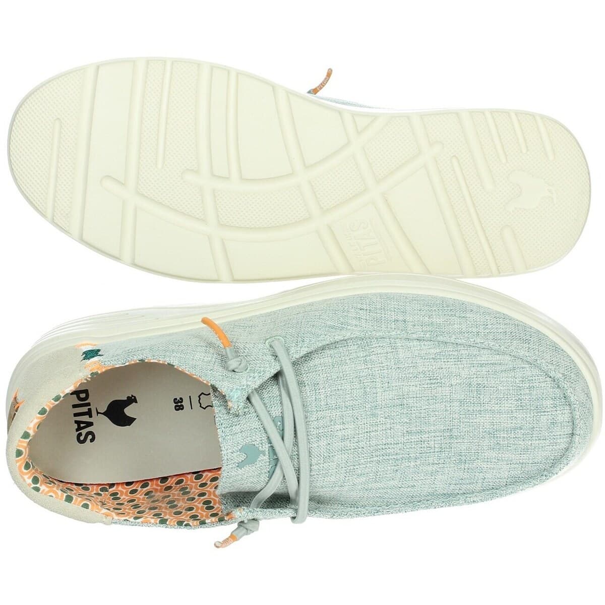 Women's Loafers Pitas Green