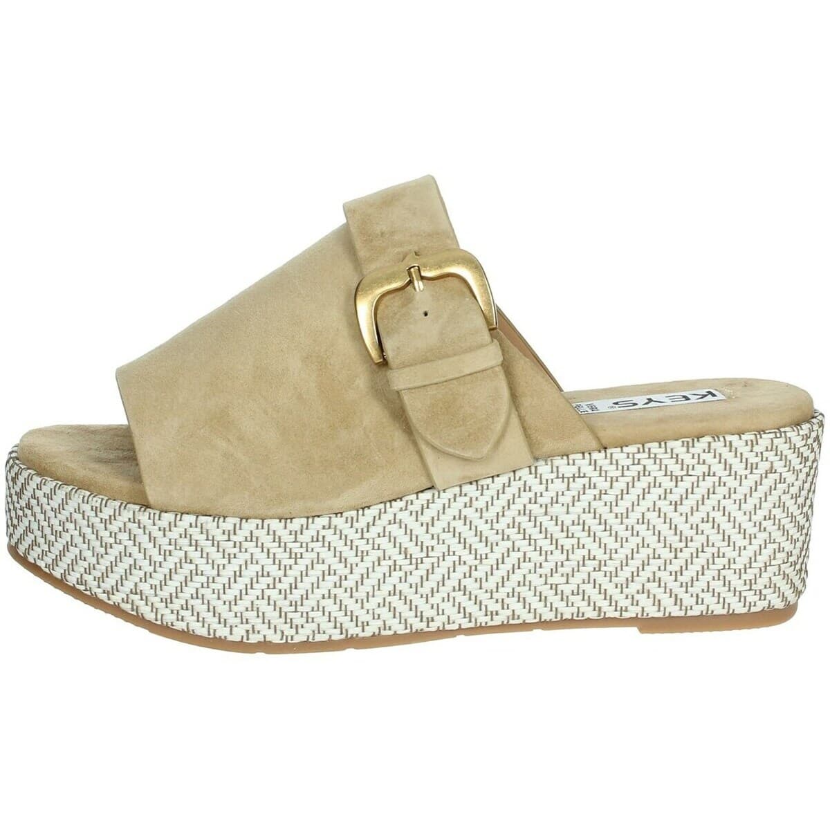 Women's Flip Flops Keys Beige