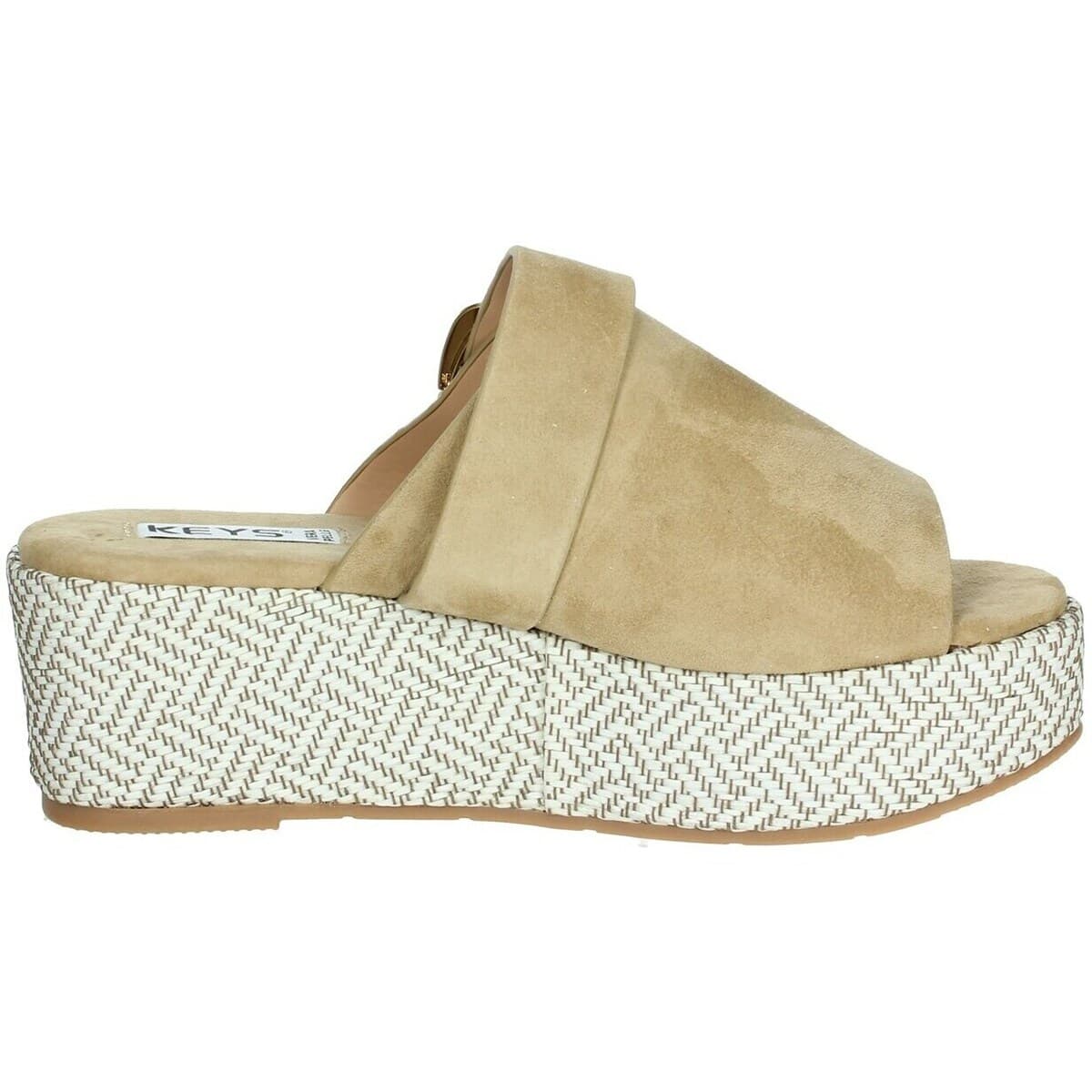 Women's Flip Flops Keys Beige