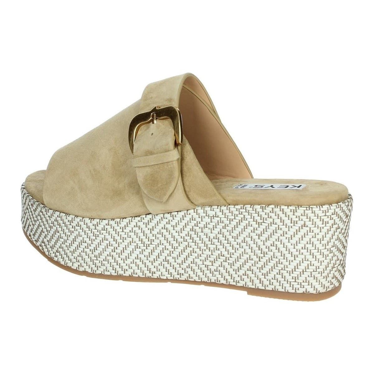 Women's Flip Flops Keys Beige
