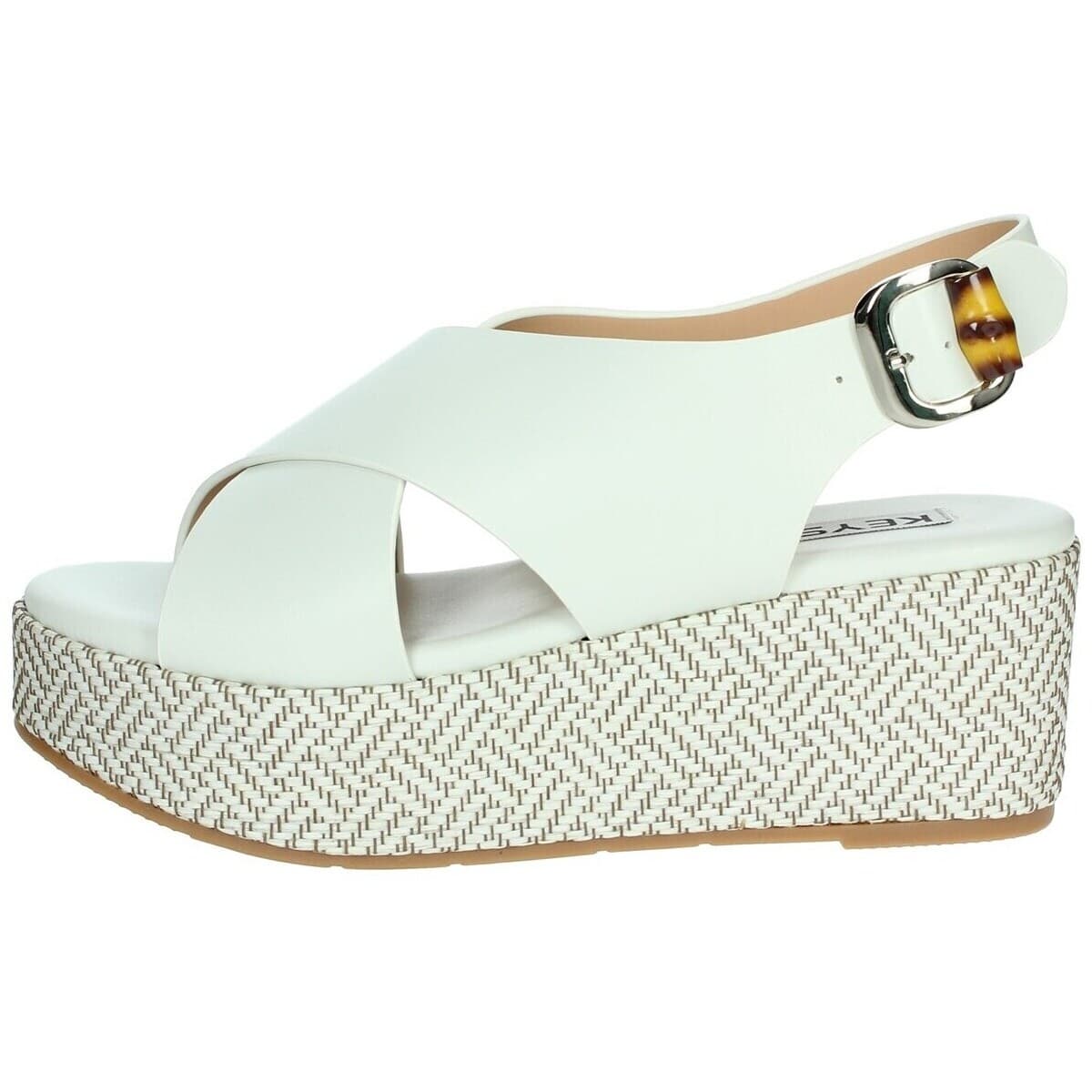Women's Platforms Keys White