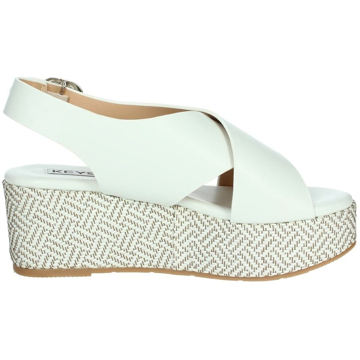 Women's Platforms Keys White