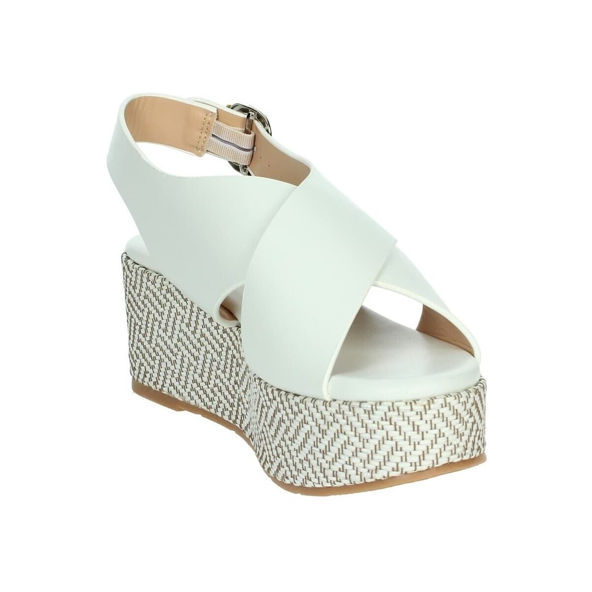 Women's Platforms Keys White