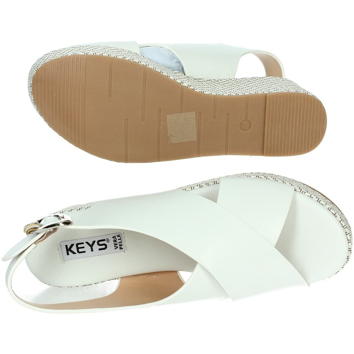 Women's Platforms Keys White