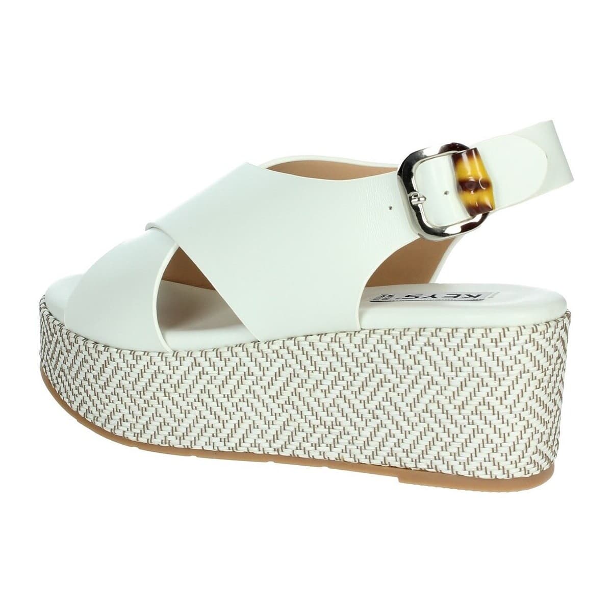 Women's Platforms Keys White