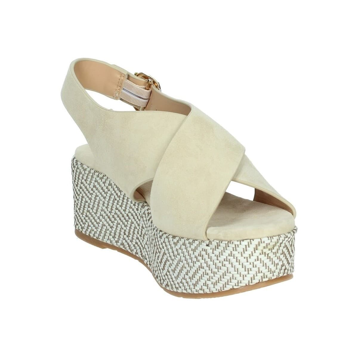 Women's Platforms Keys Beige