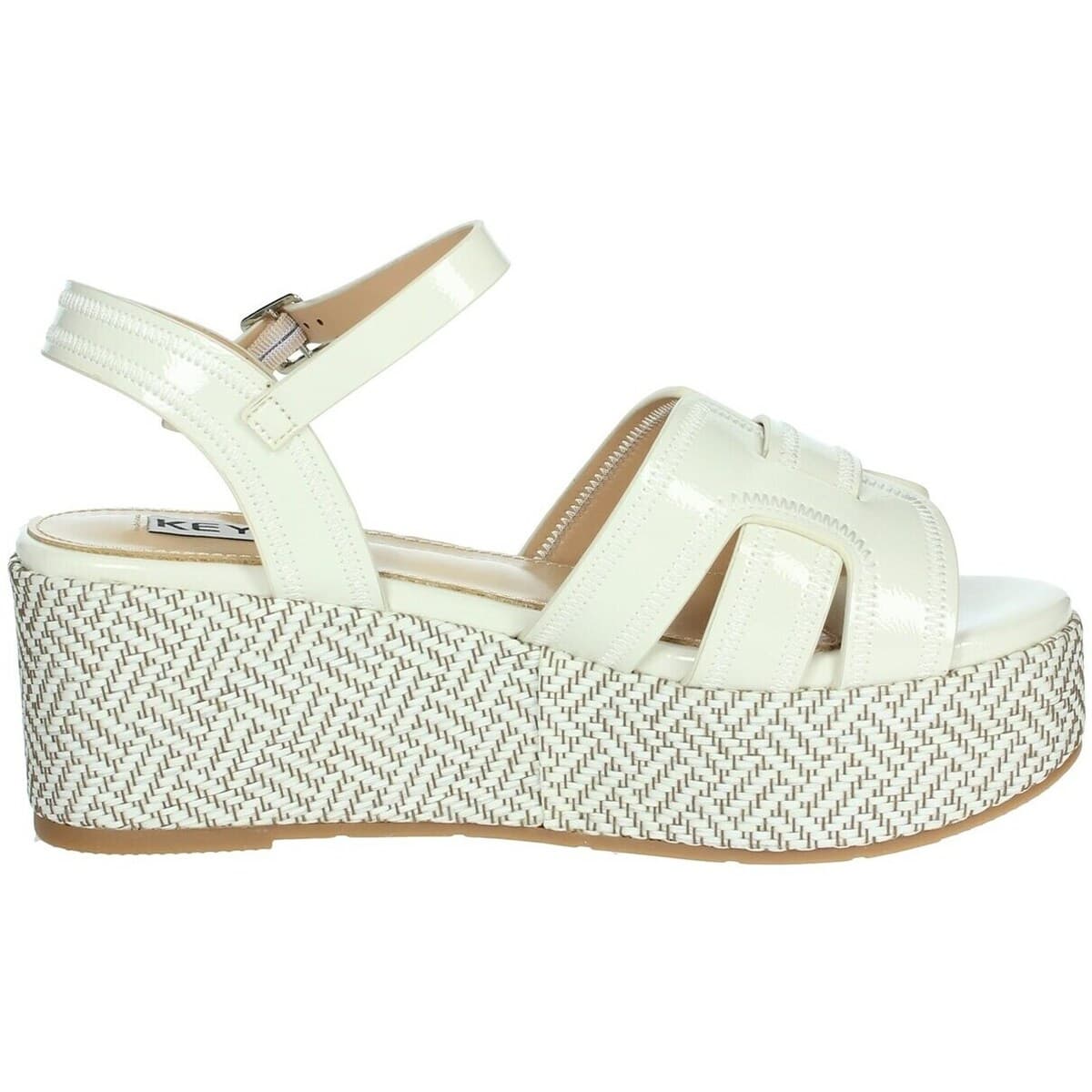 Women's Platforms Keys White