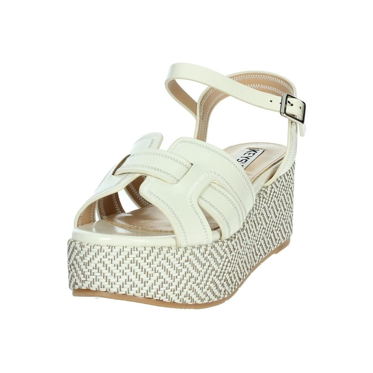Women's Platforms Keys White