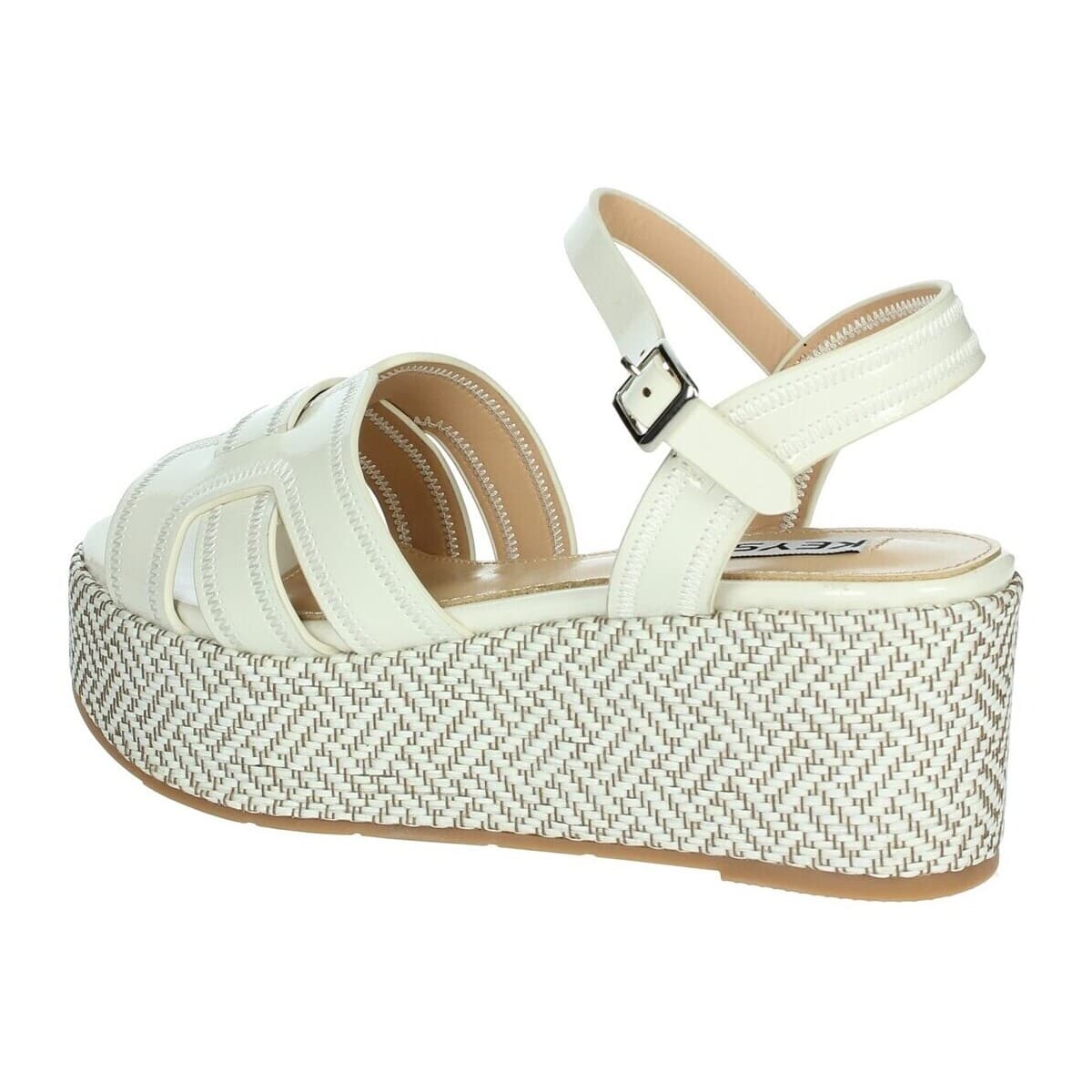 Women's Platforms Keys White