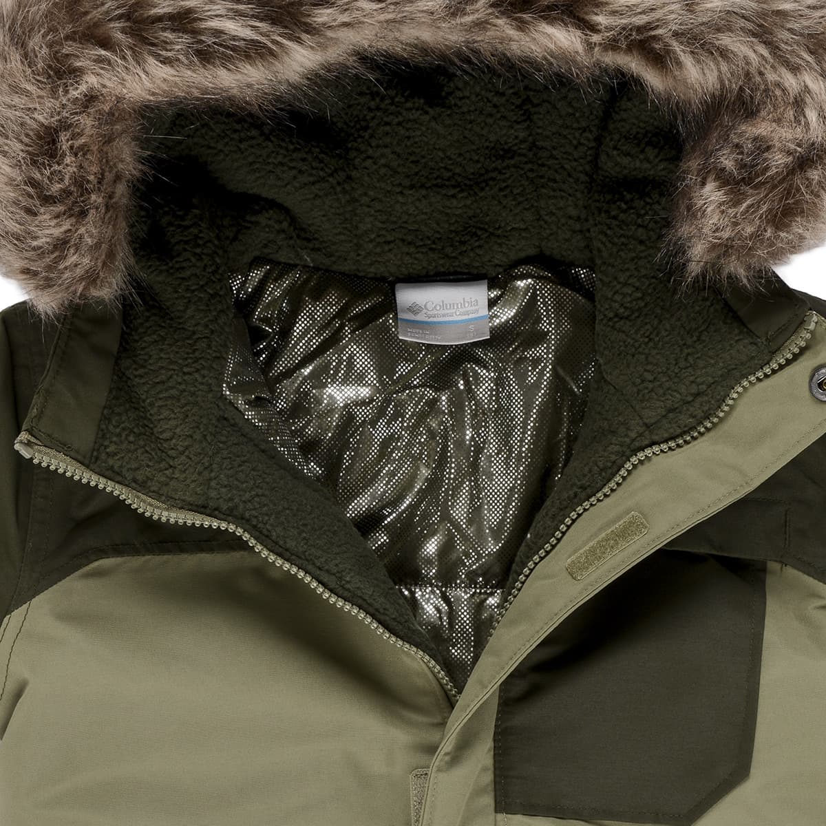 Boys' Parkas Columbia Khaki