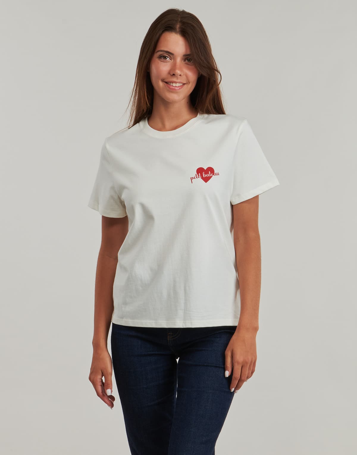 Women's T-Shirts Petit Bateau White