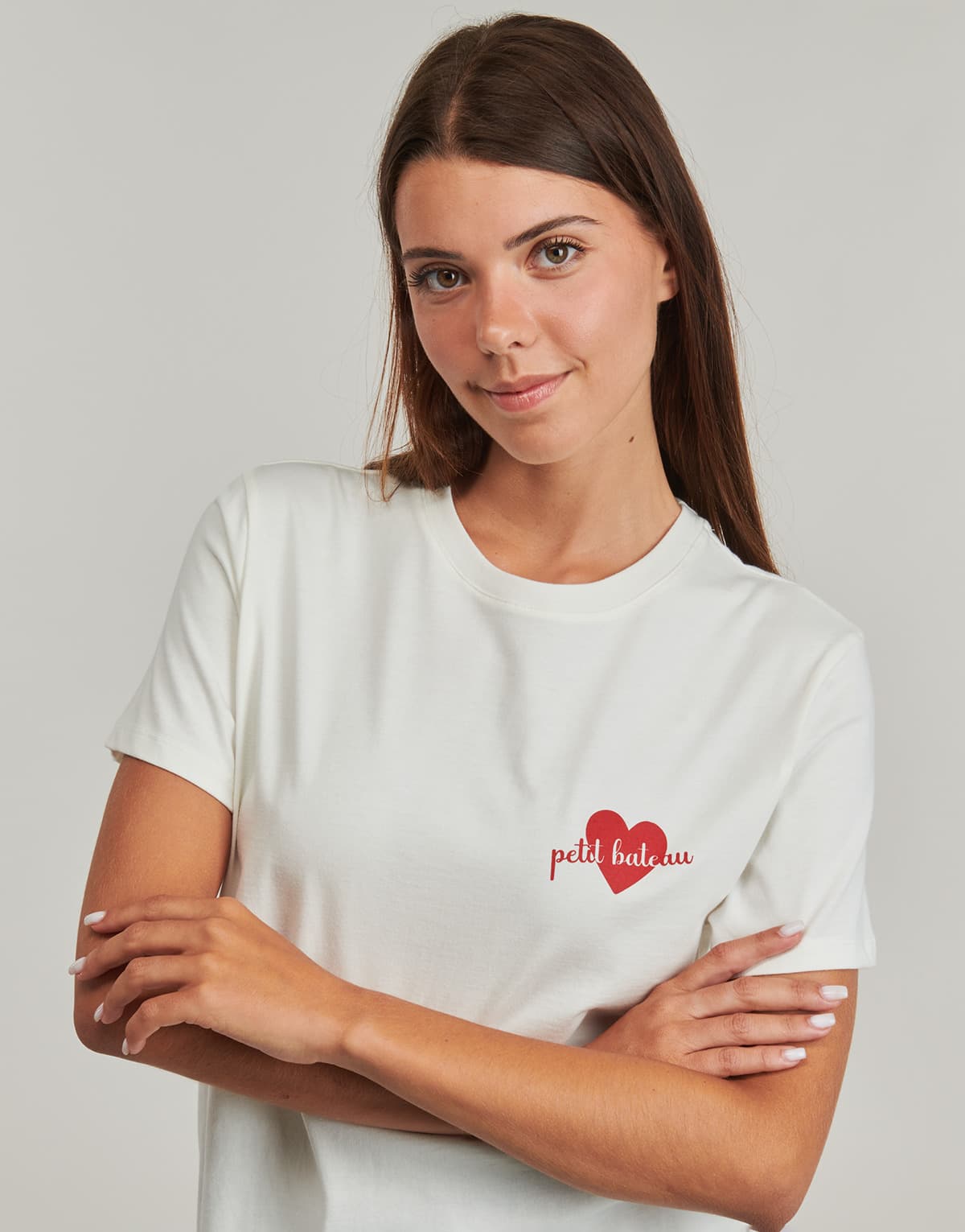 Women's T-Shirts Petit Bateau White
