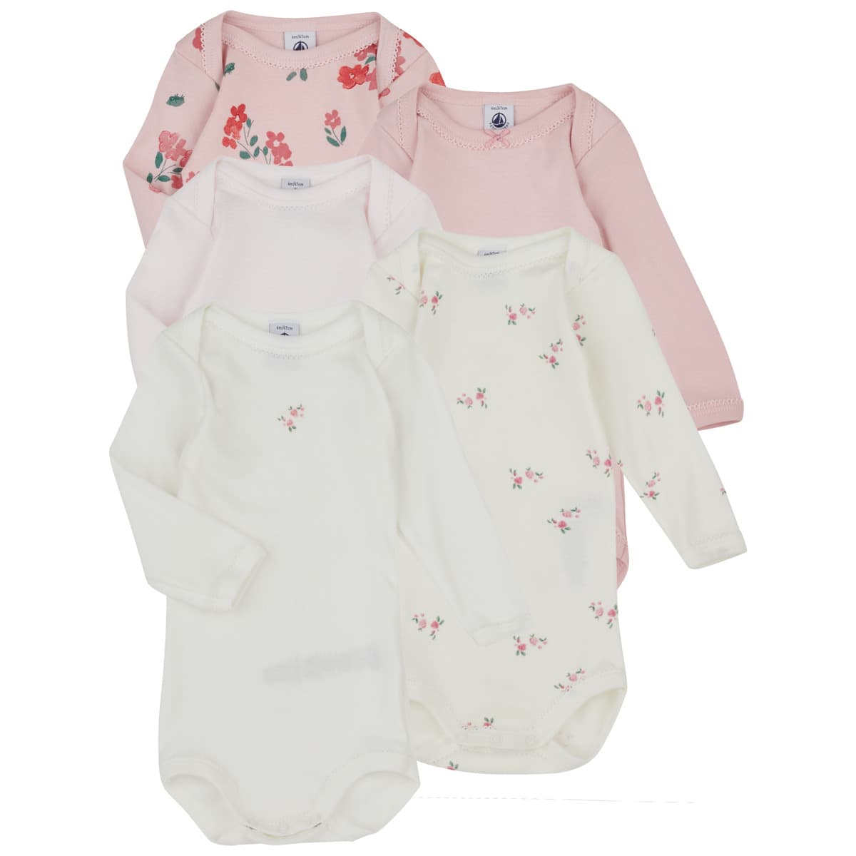 Παιδικά κορμάκια Petit Bateau LOT BODIES X5