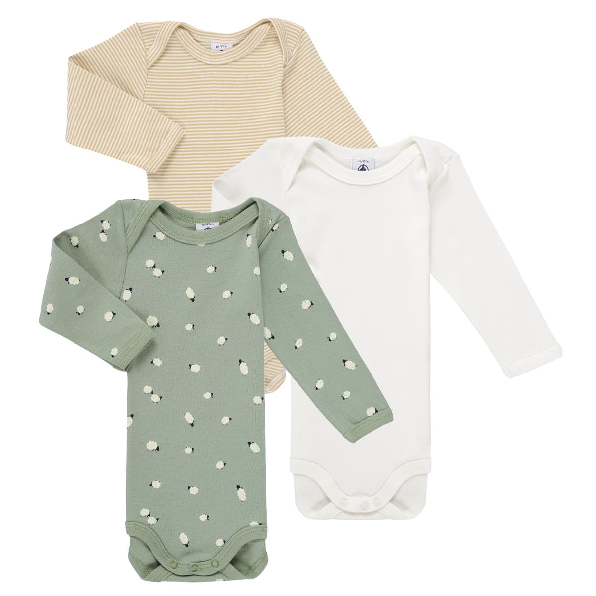Παιδικά κορμάκια Petit Bateau LOT BODIES X3