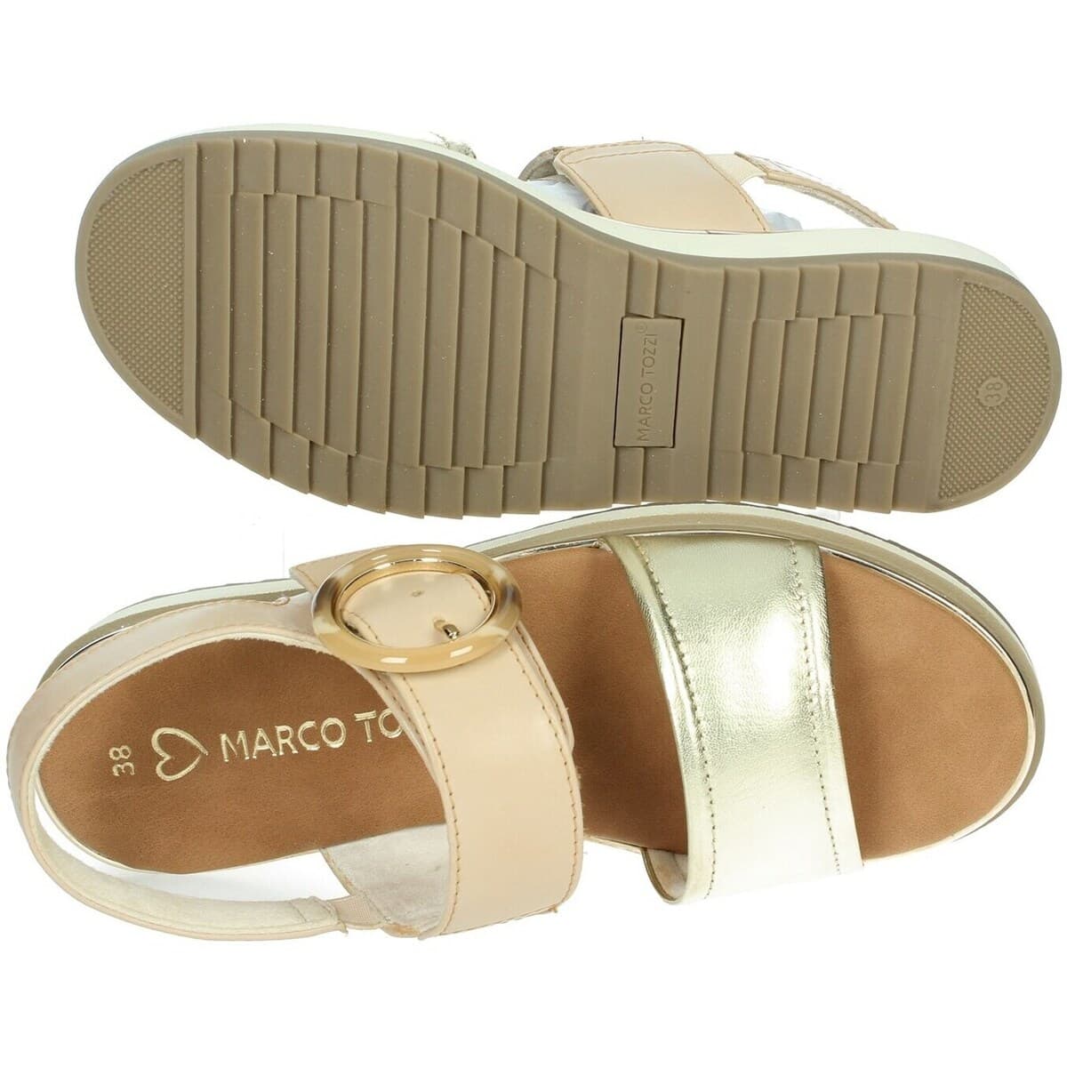 Women's Platforms Marco Tozzi Gold