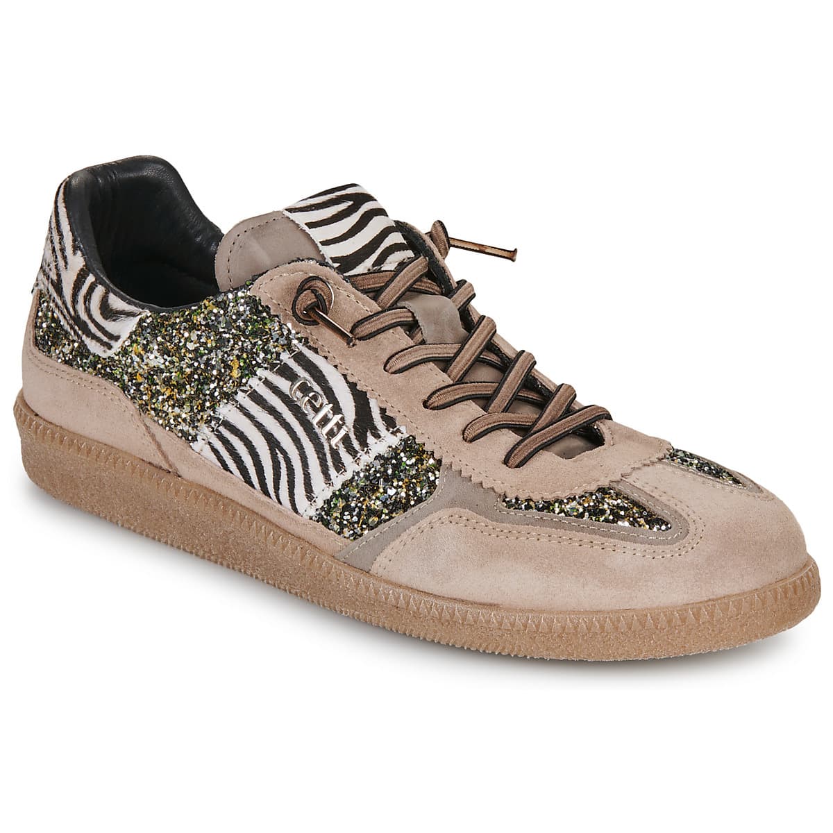 Xαμηλά Sneakers Cetti C-1395-SRA-INV26-ANTE-GLITTER-NEGRO