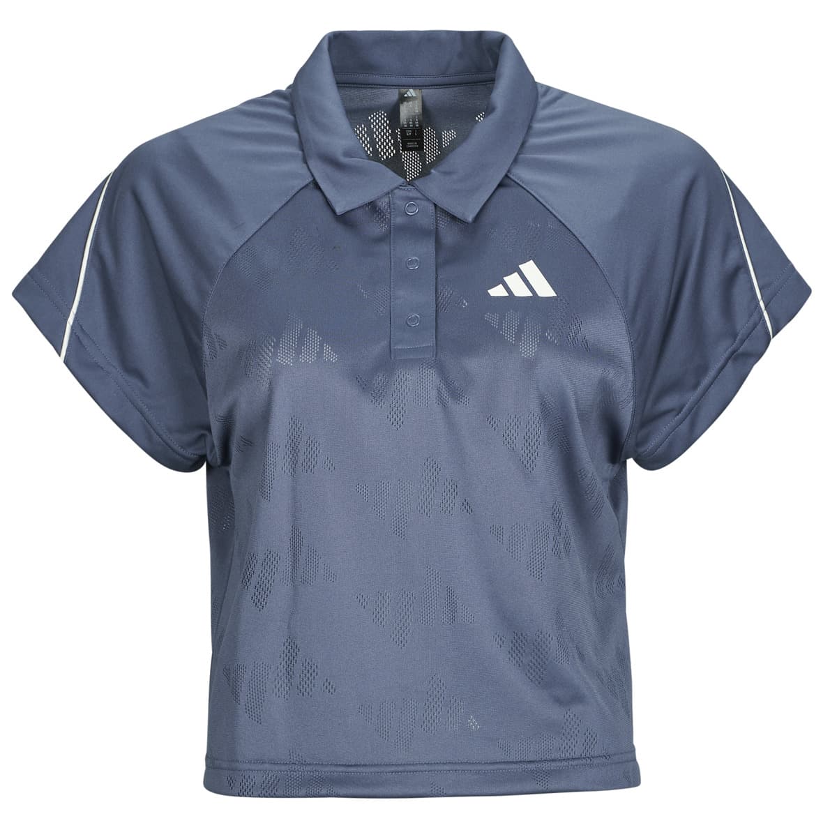 Πόλο με κοντά μανίκια adidas Stadium 3-Stripes Tennis Inspired Jacquard Polo Shirt T-Shirt