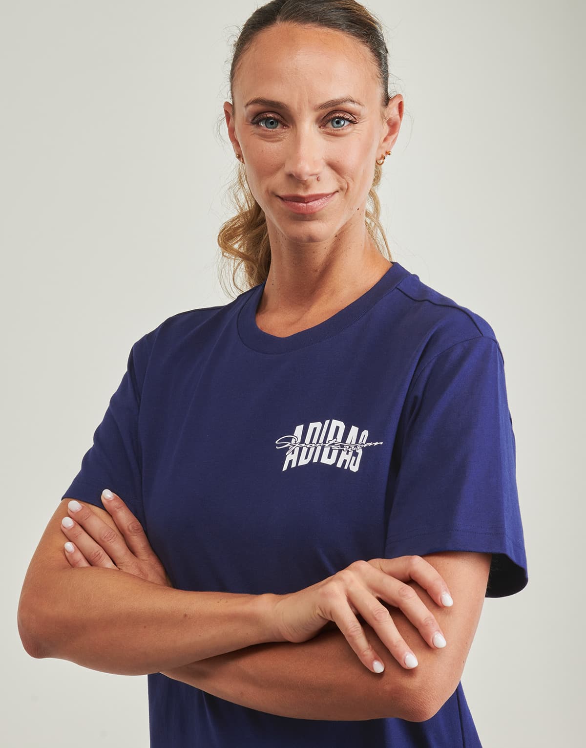 Women's T-Shirts adidas Blue