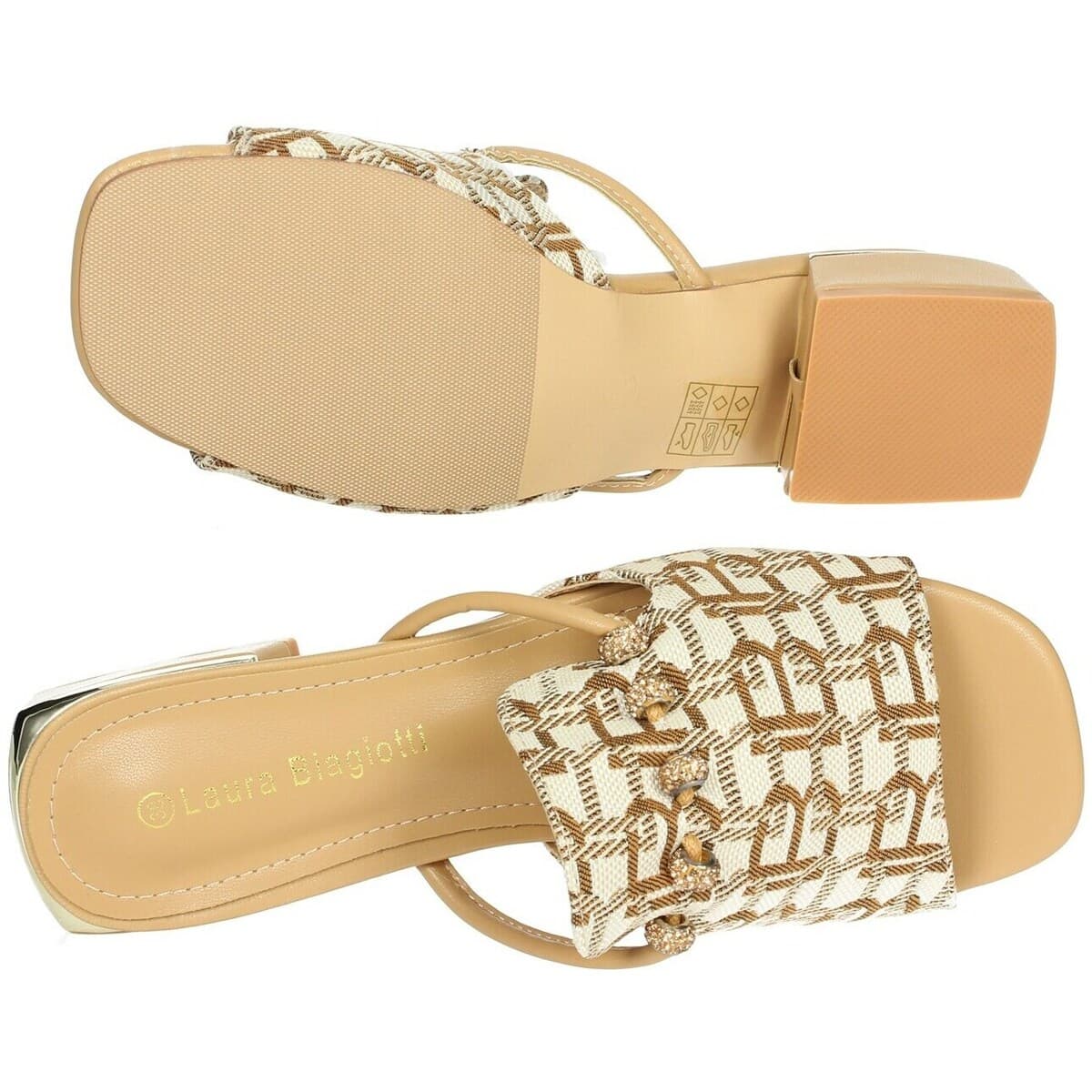Women's Flip Flops Laura Biagiotti Beige