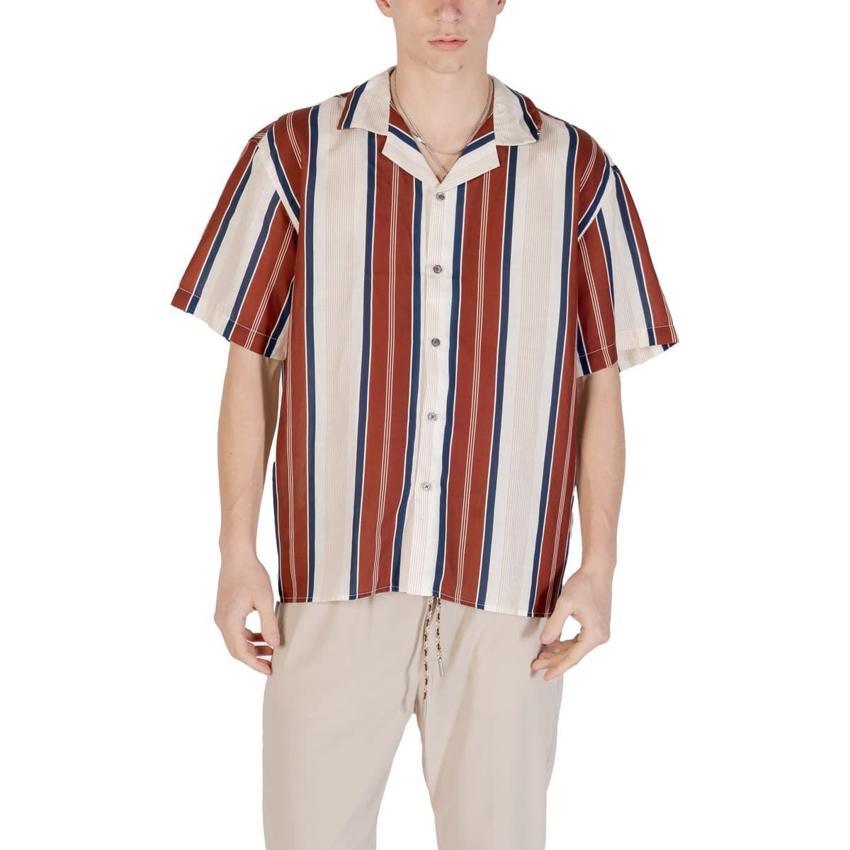 Πουκάμισο με κοντά μανίκια Gianni Lupo GLW121DA