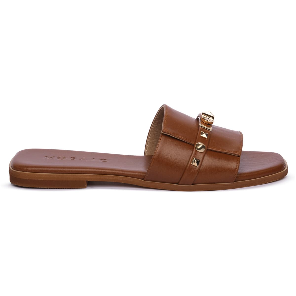 Women's Mules Mosaic Brown