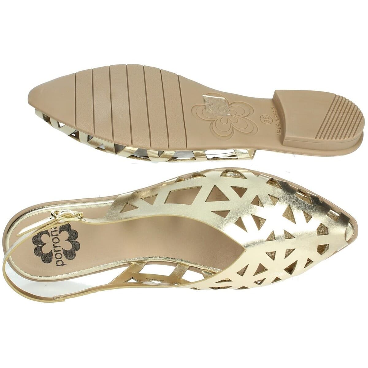 Women's Ballet Flats Porronet Gold