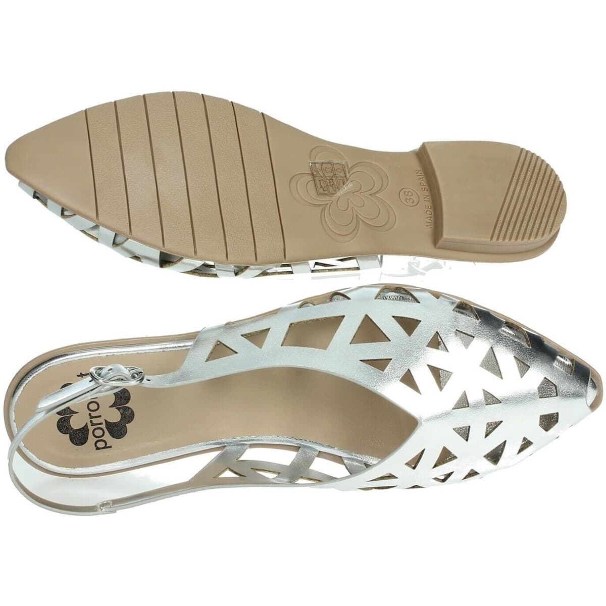 Women's Ballet Flats Porronet Silver